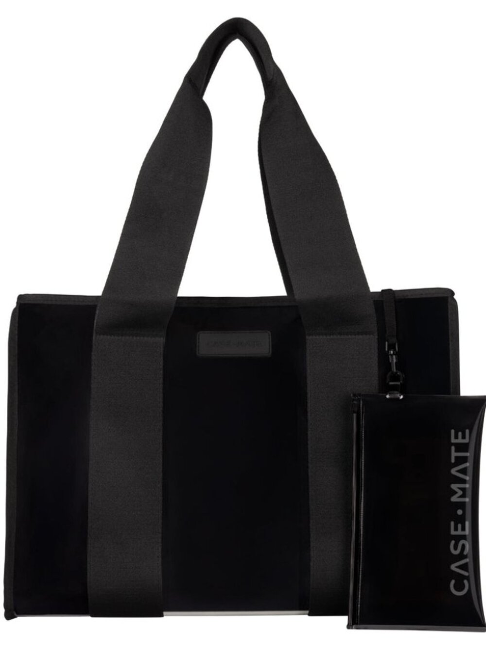 Case-Mate Black Midnight Jelly Tote Clear Waterproof Beach Bag Gym Travel NWT